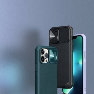 Nillkin CamShield Leather Case iPhone 13 Pro Max case with camera cover black