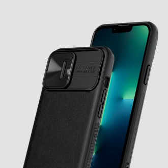 Nillkin CamShield Leather Case iPhone 13 Pro Max case with camera cover black