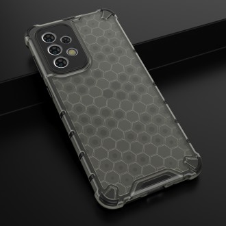 Honeycomb case armored cover with a gel frame for Samsung Galaxy A33 5G black