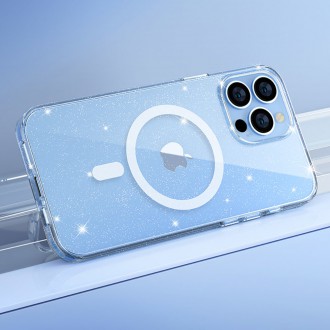 Kingxbar PQY Elegant Series Magnetic Case for iPhone 13 Pro Cover Rainbow Cover (MagSafe Compatible)