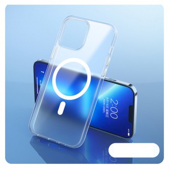 Kingxbar PQY Elegant Series Magnetic Case for iPhone 13 Housing Cover Silver (MagSafe Compatible)