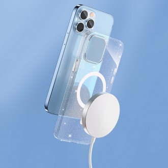 Kingxbar PQY Elegant Series Magnetic Case for iPhone 13 Pro Housing Cover Silver (MagSafe Compatible)