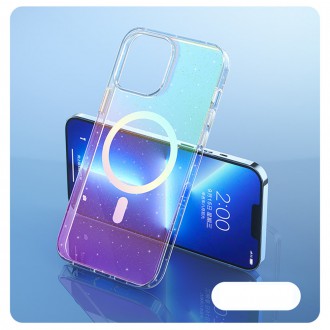 Kingxbar PQY Elegant Series Magnetic Case for iPhone 13 Pro Housing Cover Silver (MagSafe Compatible)