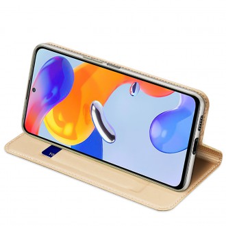 Dux Ducis Skin Pro Holster Cover Flip Cover for Xiaomi Redmi Note 11 Pro 5G / 11 Pro gold