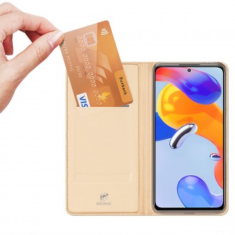 Dux Ducis Skin Pro Holster Cover Flip Cover for Xiaomi Redmi Note 11 Pro 5G / 11 Pro gold