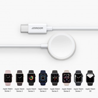 Joyroom cable with induction charger for Apple Watch 1.2m white (S-IW004)