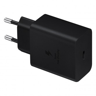 Samsung nástěnná nabíječka USB typu C 45 W PD PPS + kabel USB typu C černý (EP-T4510XBEGEU)