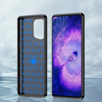 Carbon Case flexible cover case Oppo Find X5 black