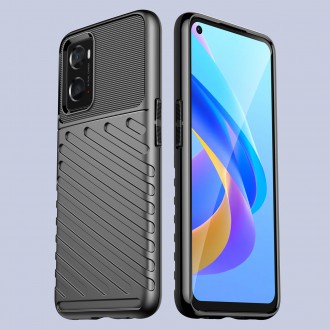 Thunder Case flexible armored cover for Oppo A76 / Oppo A36 / Realme 9i black