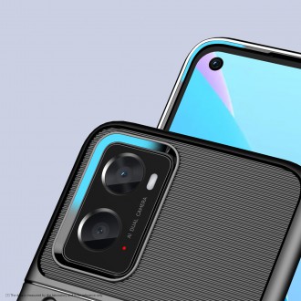 Thunder Case flexible armored cover for Oppo A76 / Oppo A36 / Realme 9i black