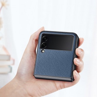 Dux Ducis Fino pouch cover made of nylon material for Samsung Galaxy Z Flip 3 blue