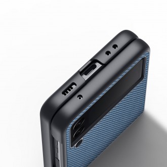 Dux Ducis Fino pouch cover made of nylon material for Samsung Galaxy Z Flip 3 blue