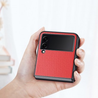 Dux Ducis Fino pouch cover made of nylon material for Samsung Galaxy Z Flip 3 red