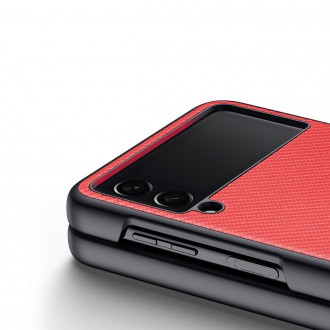 Dux Ducis Fino pouch cover made of nylon material for Samsung Galaxy Z Flip 3 red