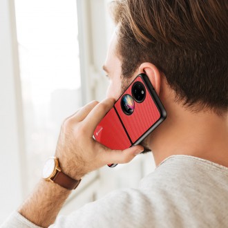 Dux Ducis Fino case is made of nylon material Huawei P50 Pocket red