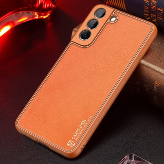 Dux Ducis Yolo elegant cover made of ecological leather for Samsung Galaxy S22 + (S22 Plus) orange