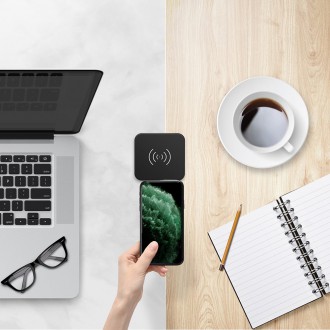 Choetech Qi 10W wireless charger kit for headphones phone (T511-S) + QC3.0 18W 3A wall charger (Q5003) + USB cable - microUSB 1.2m black (T511-S-EU201