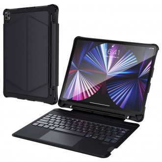 Choetech Keyboard Case Cover for iPad Pro 12.9´ 2020 / 2021 Wireless Bluetooth Keyboard Black (BH-015)