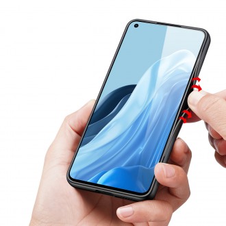 Dux Ducis Fino case cover covered with nylon material Oppo Reno7 Pro 5G black