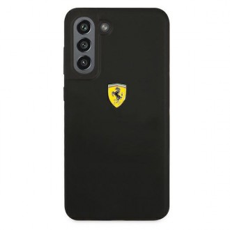 Pevné pouzdro Ferrari FESSIHCS21FBK S21 FE G990 černý/černý silikon