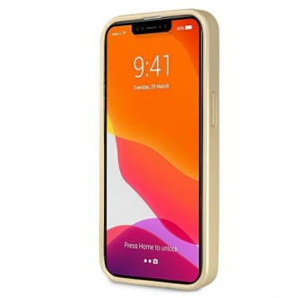 Guess GUHMP13LG4GB iPhone 13 Pro / 13 6,1&quot; hnědé/hnědé pevné pouzdro 4G Collection Magsafe