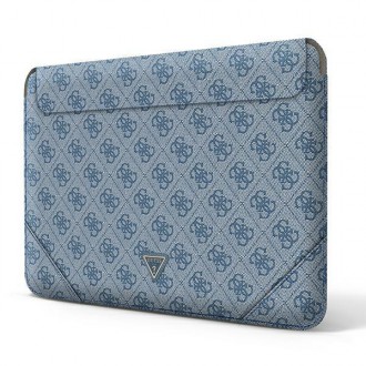 Guess Sleeve GUCS14P4TB 13/14&quot; modrá/modrá 4G logo Uptown Triangle