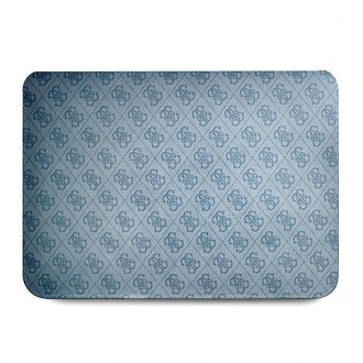 Guess Sleeve GUCS14P4TB 13/14&quot; modrá/modrá 4G logo Uptown Triangle