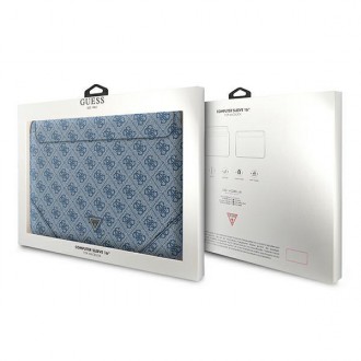 Guess Sleeve GUCS16P4TB 16&quot; modro/modré 4G logo Uptown Triangle