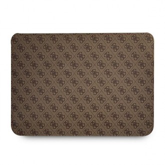 Guess Sleeve GUCS16P4TW 16&quot; hnědá / hnědá 4G logo Uptown Triangle