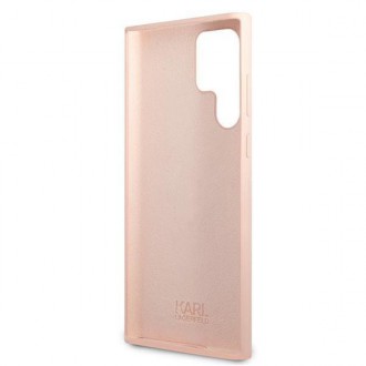 Karl Lagerfeld KLHCS22LSLCHPI S22 Ultra S908 hardcase różowy/pink Silicone Choupette Head