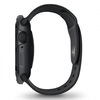 UNIQ etui Valencia Apple Watch Series 4/5/6/7/8/SE 40/41mm. grafitowy/graphite
