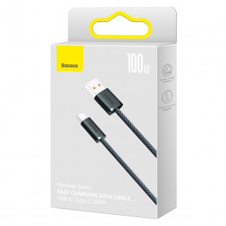 USB kabel Baseus Dynamic Series – USB Typ C 100W 1m šedý (CALD000616)