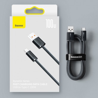 USB kabel Baseus Dynamic Series – USB Typ C 100W 1m šedý (CALD000616)