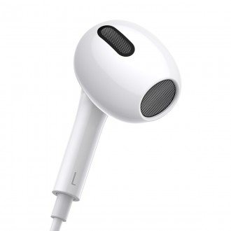 Baseus Encok H17 3.5mm minijack wired headphones white (NGCR020002)