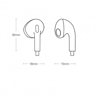 Baseus Encok H17 3.5mm minijack wired headphones white (NGCR020002)