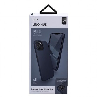 Uniq case Lino Hue iPhone 12 Pro Max 6.7 &quot;blue / marine blue Antimicrobial