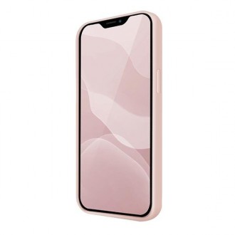 UNIQ etui Lino Hue iPhone 12 Pro Max 6,7" różowy/blush pink Antimicrobial
