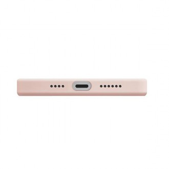 UNIQ etui Lino Hue iPhone 12 Pro Max 6,7" różowy/blush pink Antimicrobial