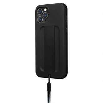 UNIQ etui Heldro iPhone 12 Pro Max 6,7" czarny/midnight black Antimicrobial