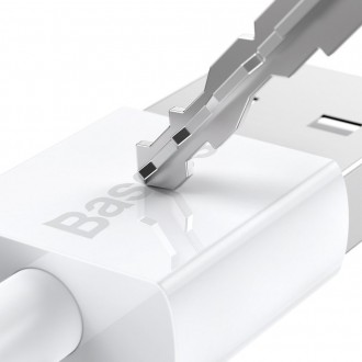 Baseus Superior kabel USB - micro USB pro rychlé nabíjení 2A 1m bílý (CAMYS-02)