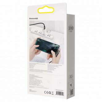 Legendární úhlový rychlonabíjecí kabel Baseus USB Typ C - USB Typ C 100W 5A 1m černý (CATCS-01)