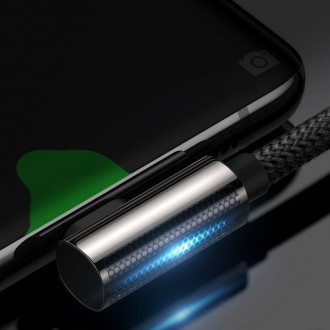 Legendární úhlový rychlonabíjecí kabel Baseus USB Typ C - USB Typ C 100W 5A 1m černý (CATCS-01)