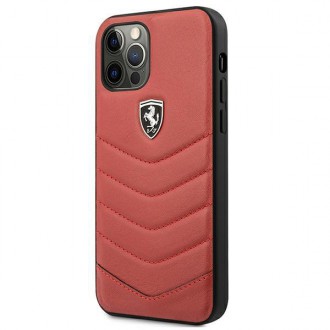 Ferrari FEHQUHCP12LRE iPhone 12 Pro Max 6,7&quot; červený/červený pevný obal Off Track Quilted