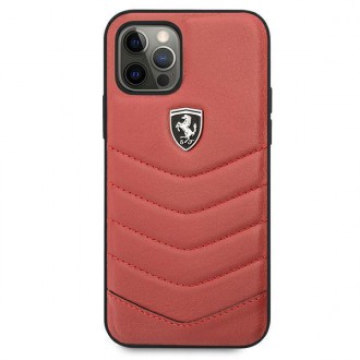 Ferrari FEHQUHCP12LRE iPhone 12 Pro Max 6,7&quot; červený/červený pevný obal Off Track Quilted