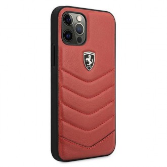 Ferrari FEHQUHCP12LRE iPhone 12 Pro Max 6,7&quot; červený/červený pevný obal Off Track Quilted