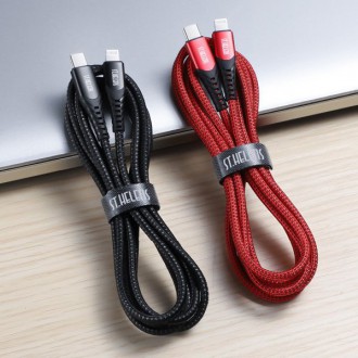 Joyroom MFI USB Type C - Lightning cable 2.1A 1.8m black (ST-C04 1,8M Black)