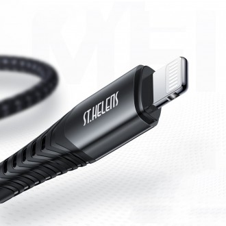 Joyroom MFI USB Type C - Lightning cable 2.1A 1.8m black (ST-C04 1,8M Black)