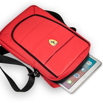 Taška Ferrari FESH10RE Tablet 10&quot; On Track Collection červená/červená