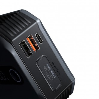Power banka Baseus Power Starter Jump Starter booster 20000mAh 12V (2000A / 1000A) + krokosvorky černé (CGNL020001)