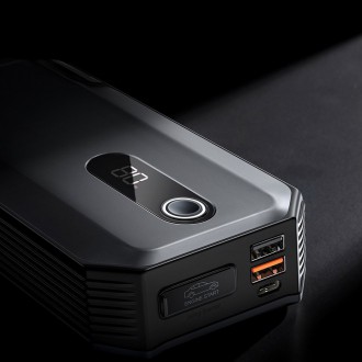 Power banka Baseus Power Starter Jump Starter booster 20000mAh 12V (2000A / 1000A) + krokosvorky černé (CGNL020001)